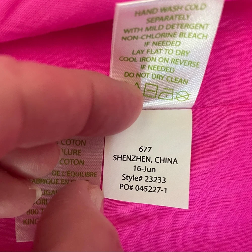VGC Lilly Ashlyn Shift Dress. Size 2 Magenta Gold.ππ - Picture 12 of 17